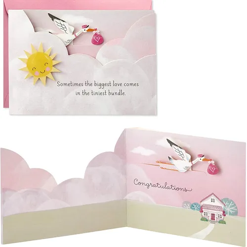 Baby Shower Card for Baby Girl