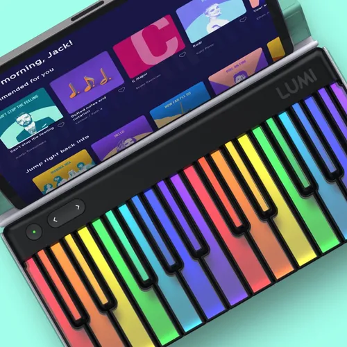 Lumi Portable Beginner’s Keyboard Guides You as You Play