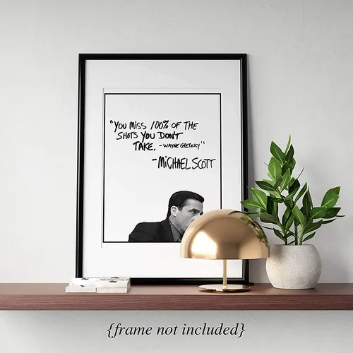Michael Scott Motivational Quote Poster
