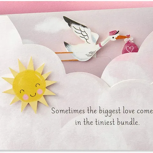 Baby Shower Card for Baby Girl
