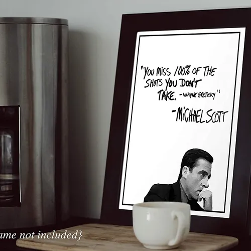 Michael Scott Motivational Quote Poster