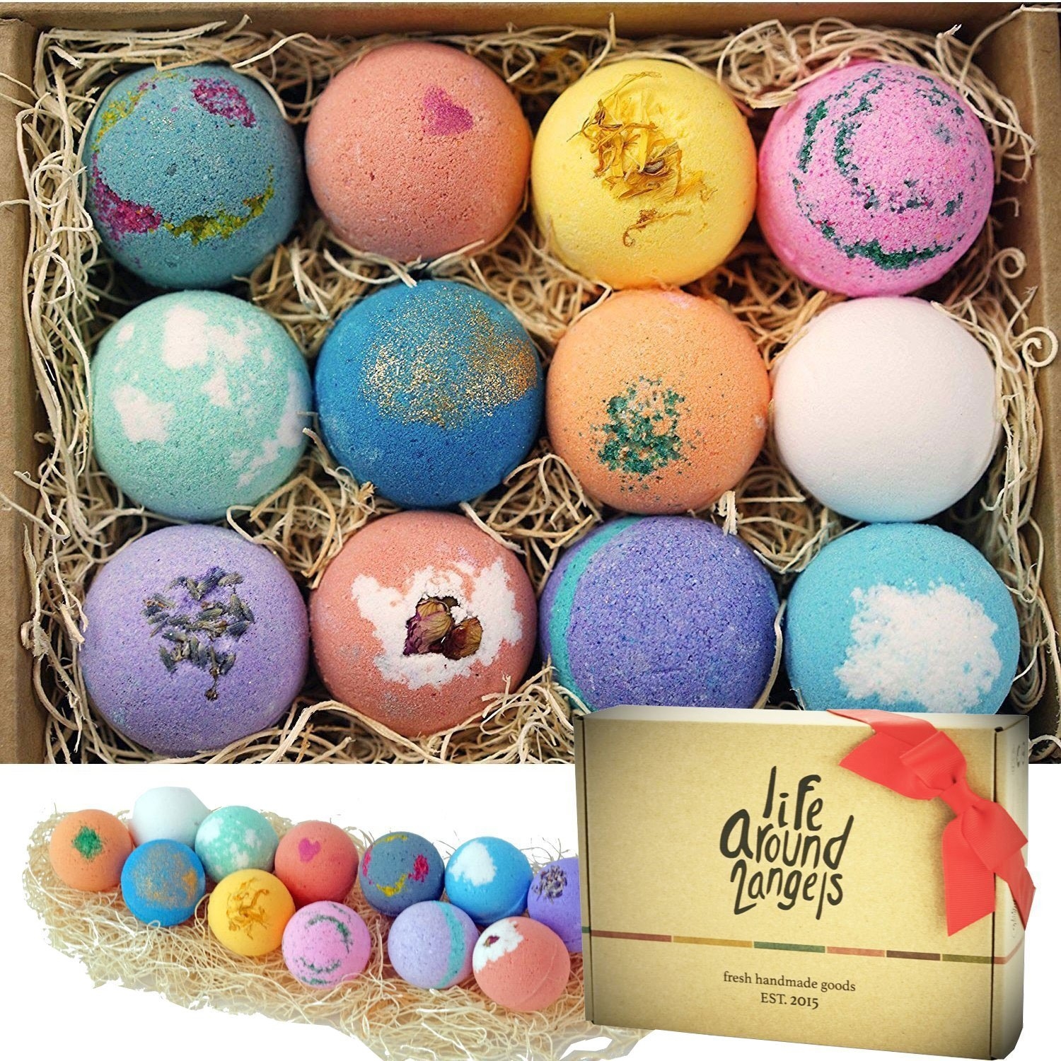 12 Bath Bombs Gift Set