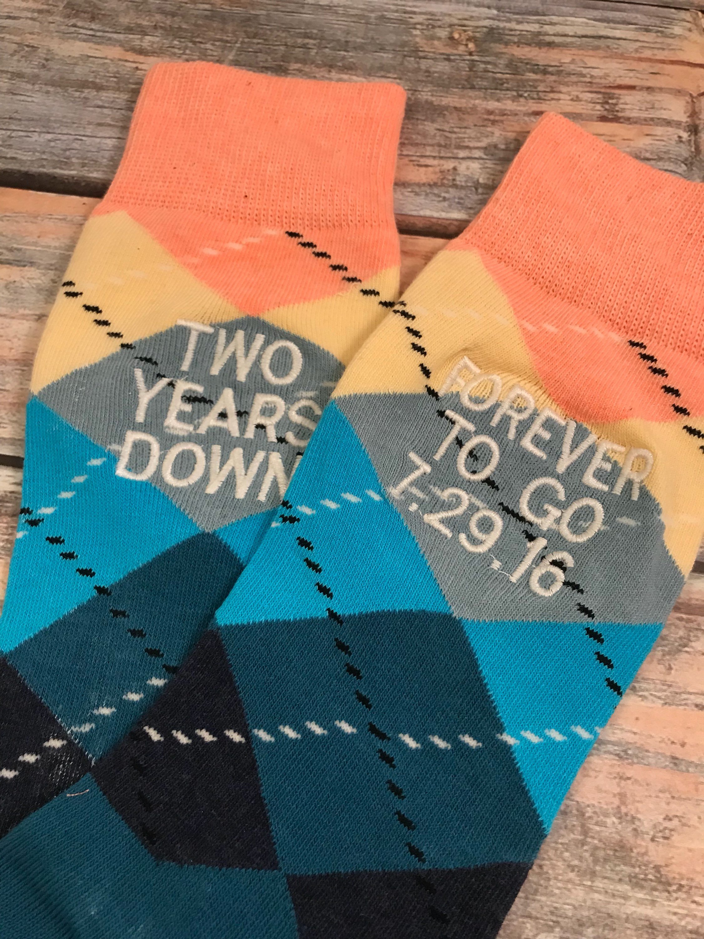 Anniversary Socks From Etsy