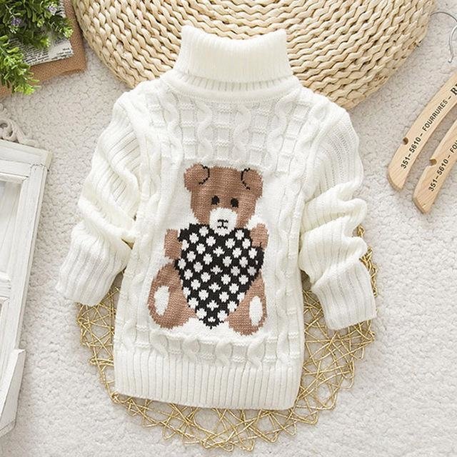 Bear Turtleneck Sweater