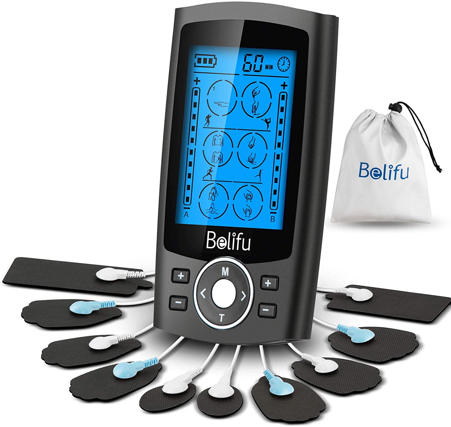 Belifu Dual Channel TENS EMS Muscle Stimulator