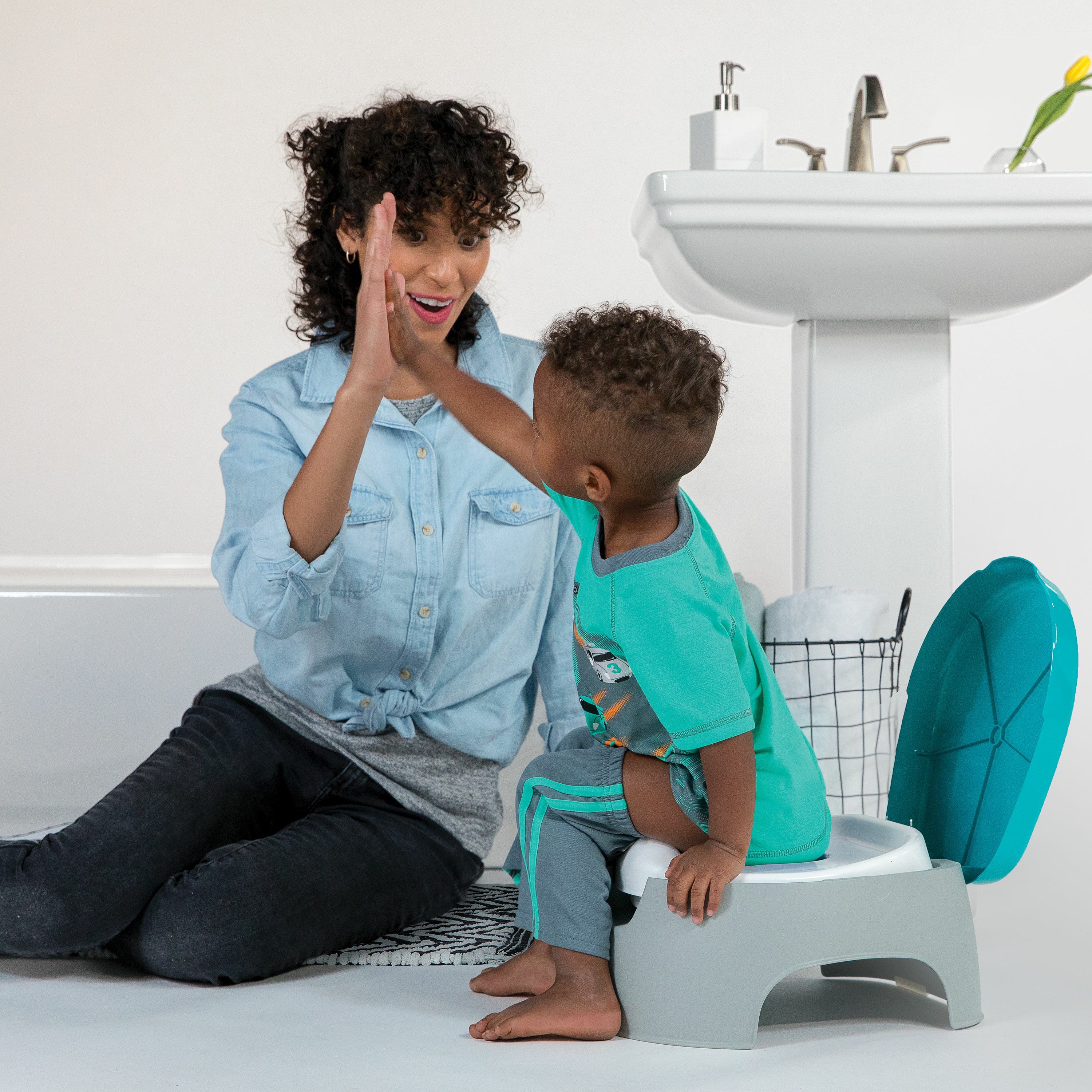 3-in-1 Train with Me Potty – Potty Seat, Potty Topper and Stepstool