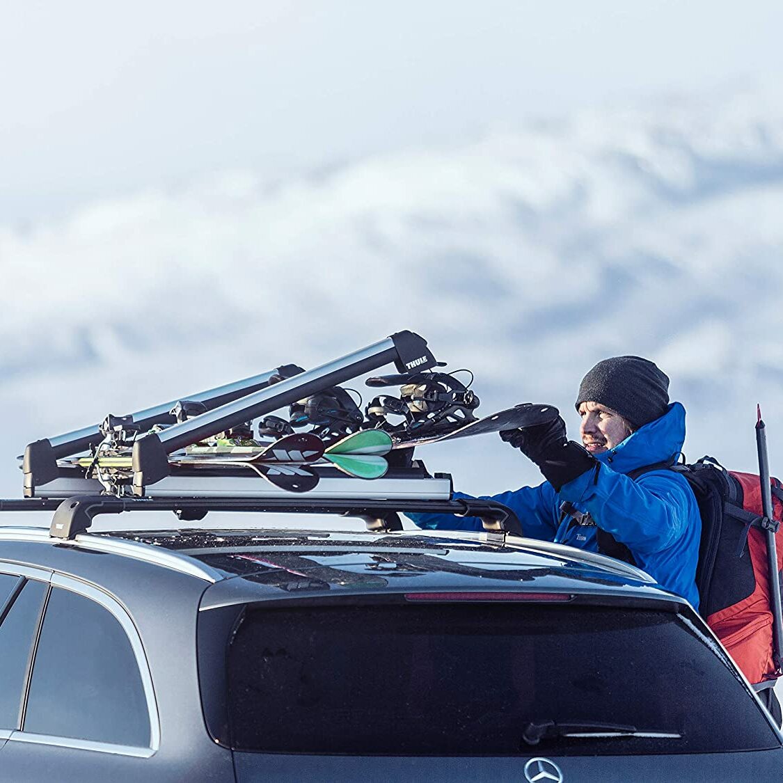 Best Overall:  Thule SnowPack Ski/Snowboard Rack