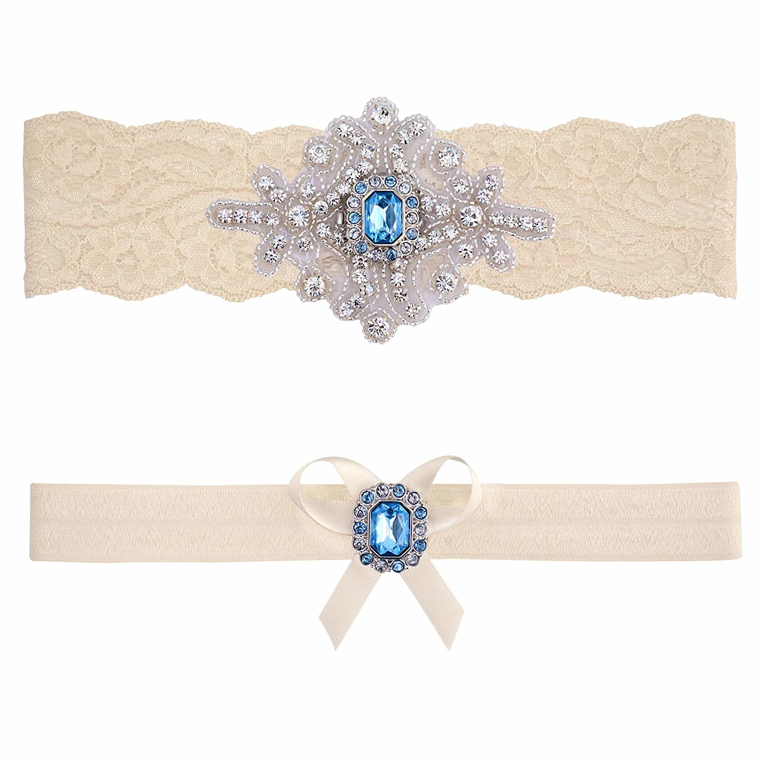 Blue Ivory Garter