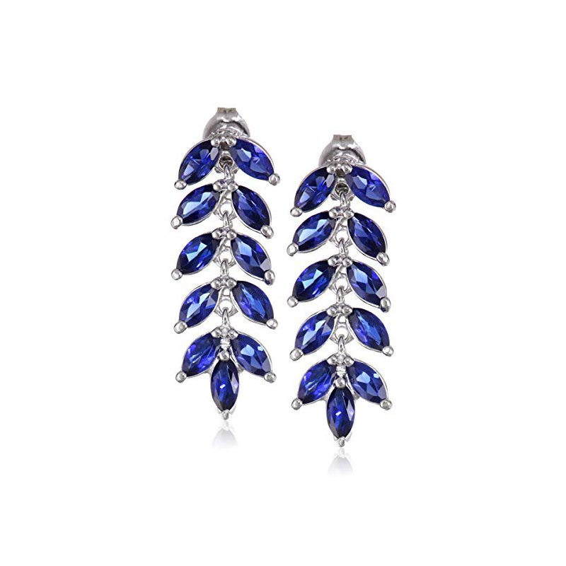 Blue Sapphire Marquise Cut Leaf 