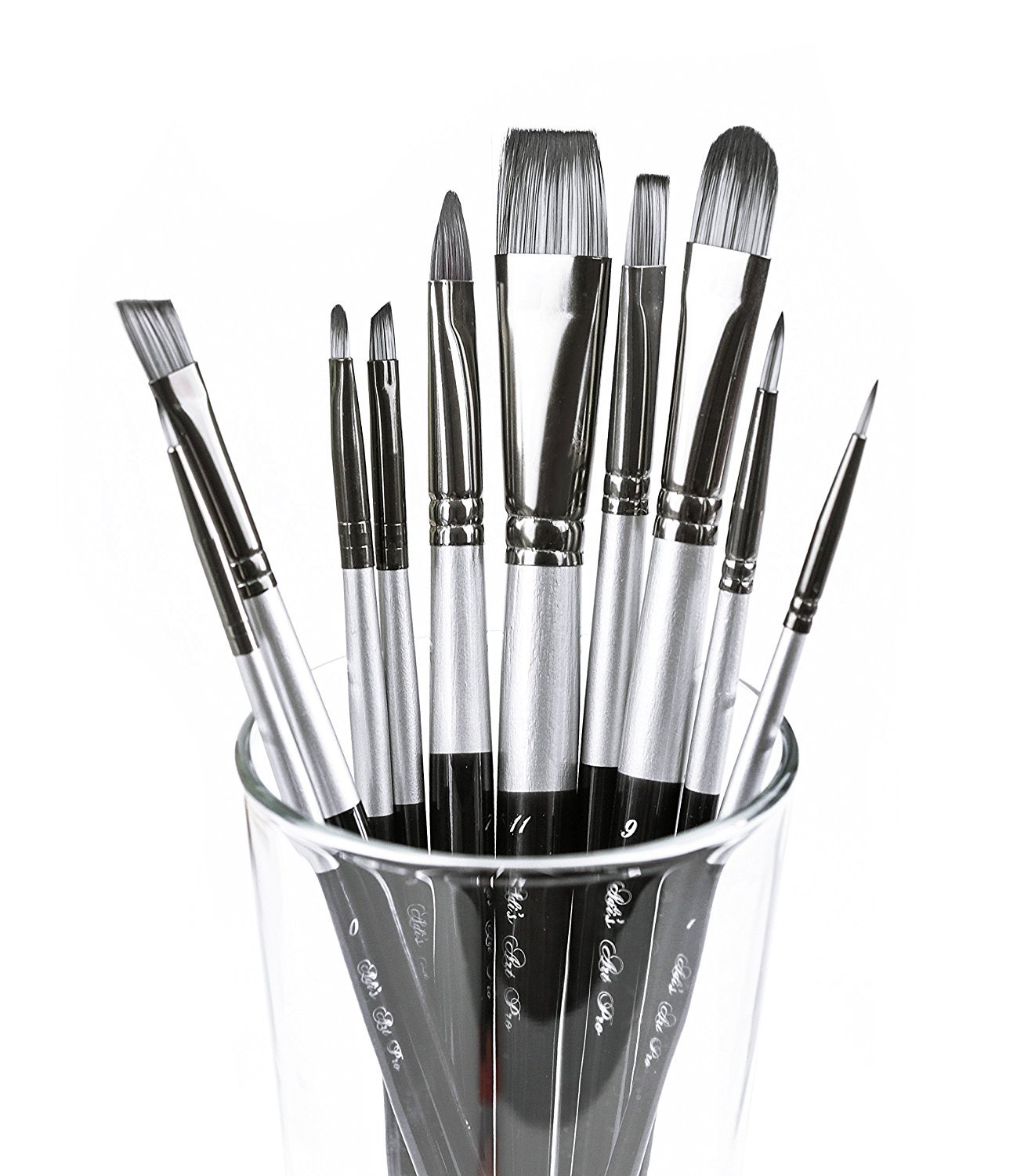 Brushes Set for Acrylic Oil Watercolor Paints