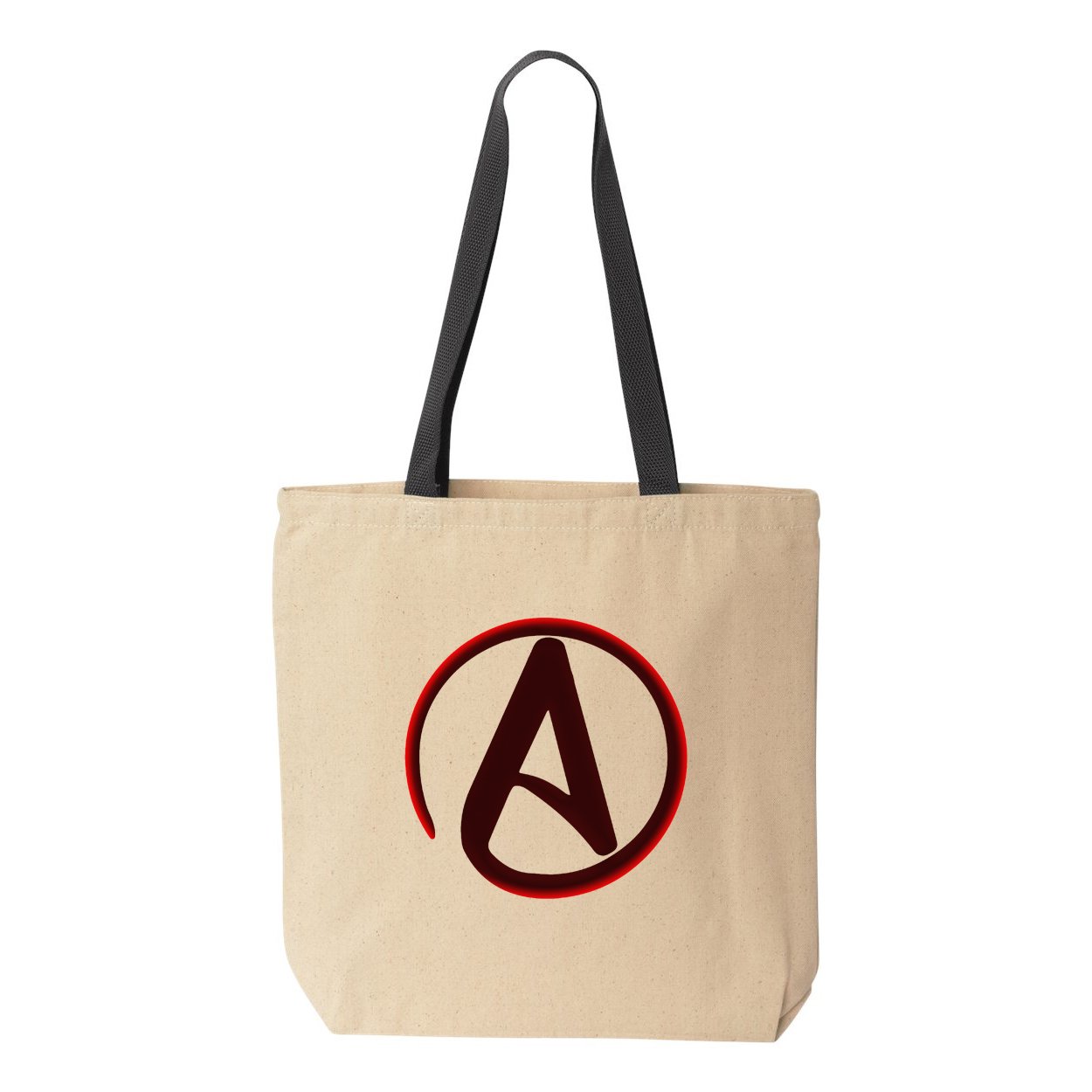 Circle Atheist Canvas Tote