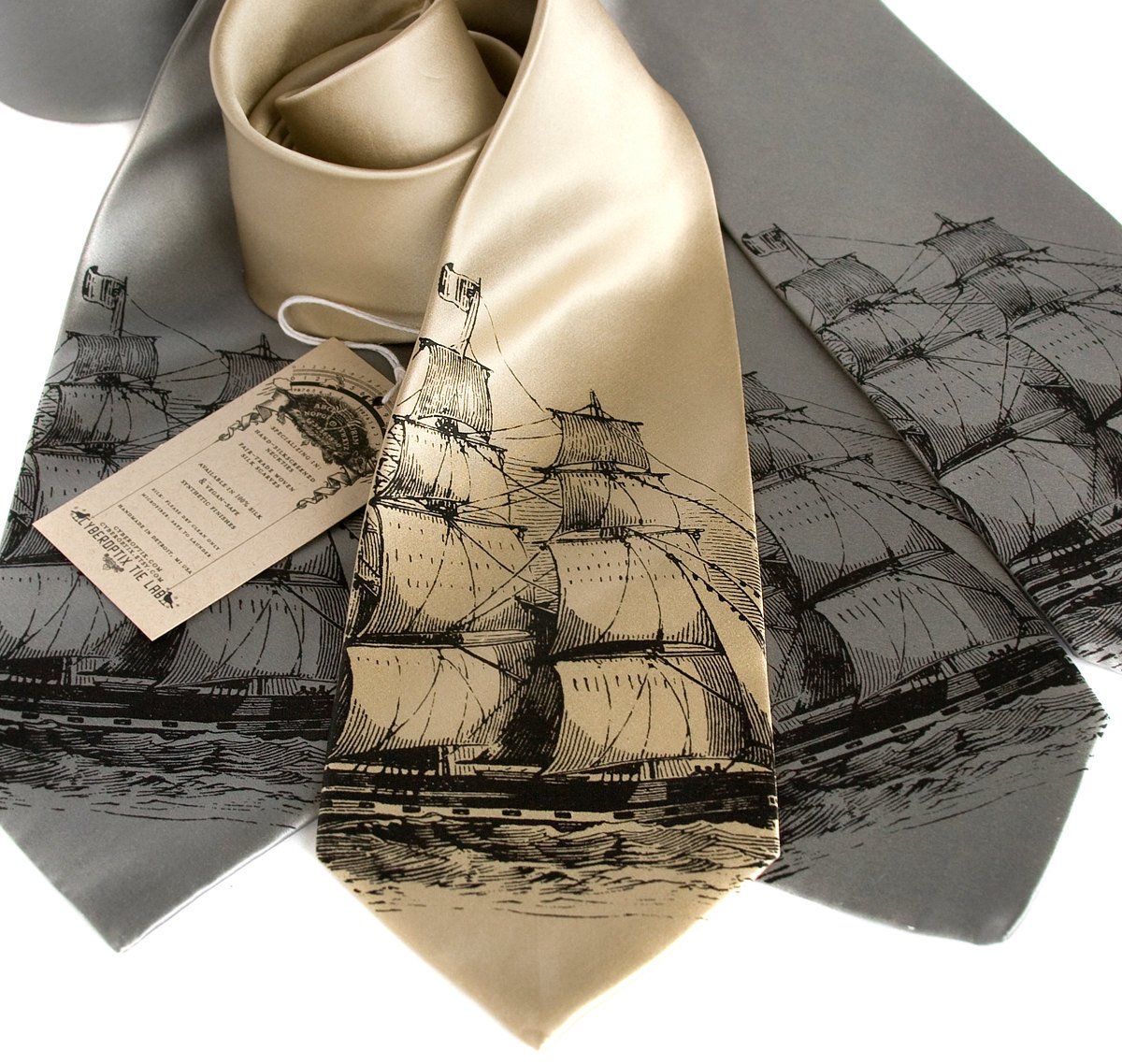 Clipper Ship men's silk necktie