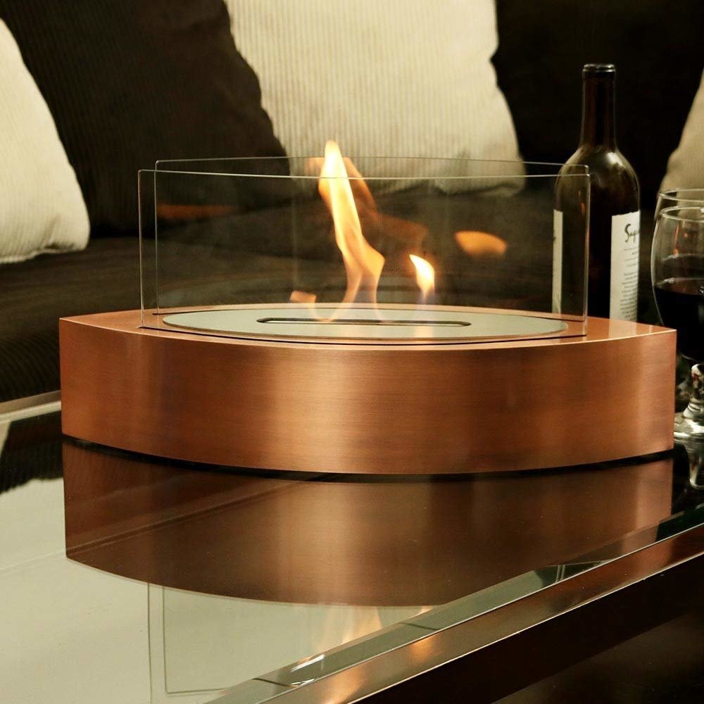 Copper Tabletop Fireplace