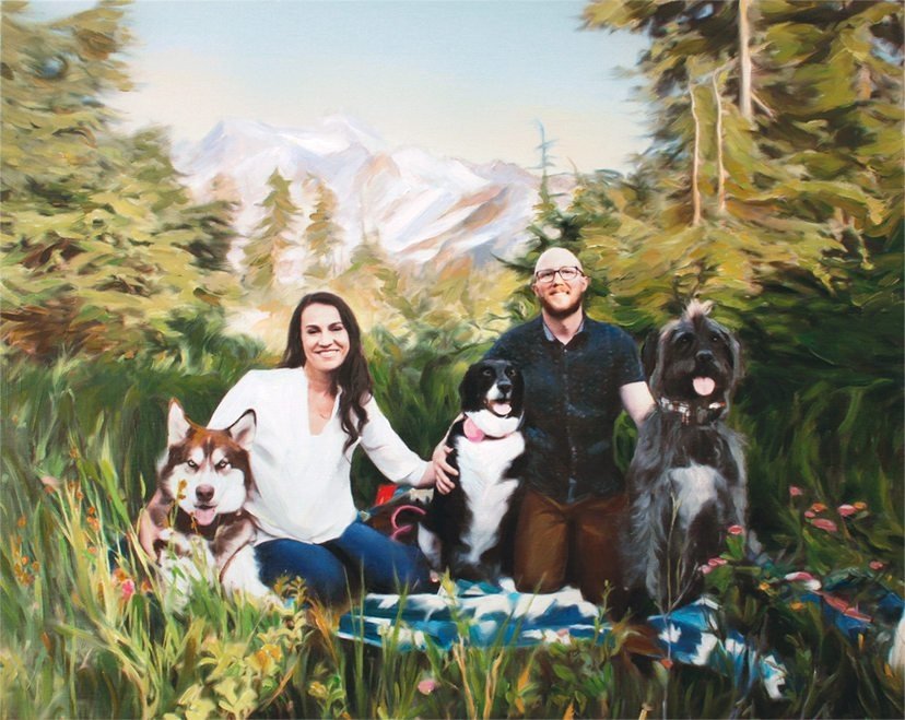 Custom Family Portrait on Canvas