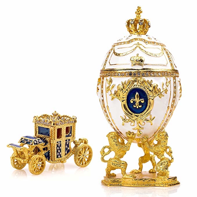 �Decorative White Faberge Egg