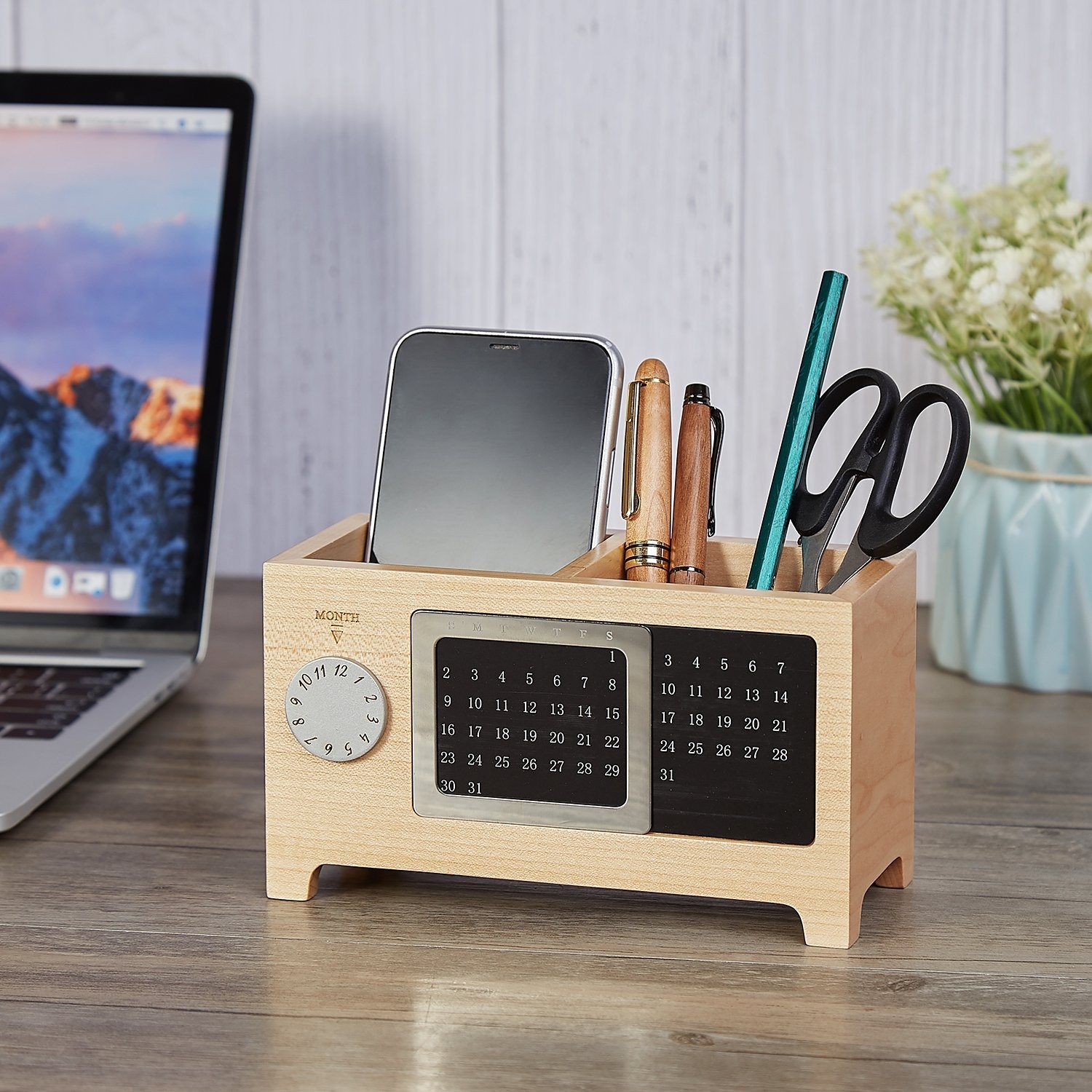 Desk Organizer with Calendar