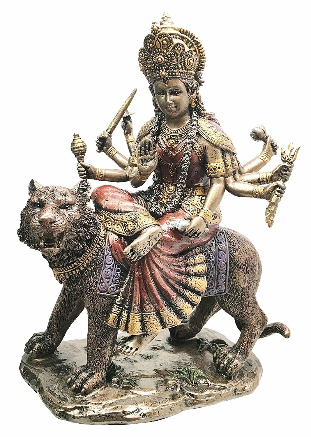 Durga The Mahashakti Riding On Tiger Statue 