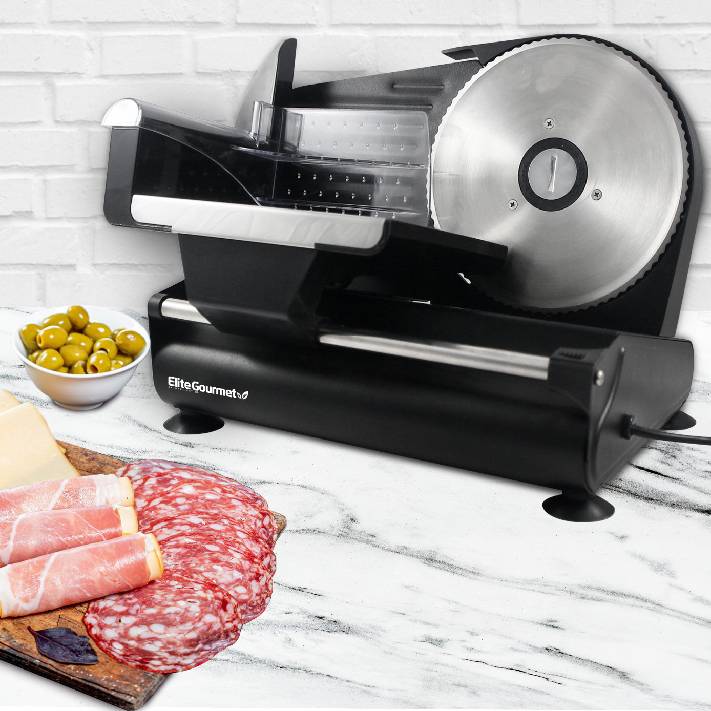 Elite Gourmet Ultimate Precision Electric Meat Slicer