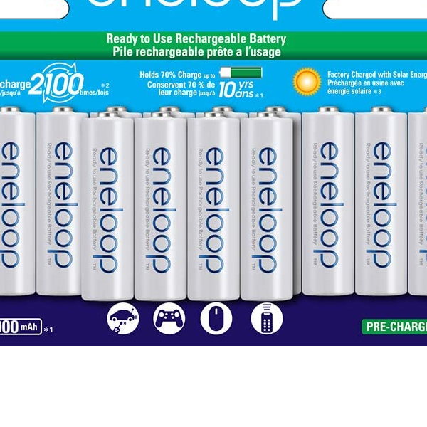 Eneloop AA 2100 Cycle Ni-MH Pre-Charged Rechargeable Batteries