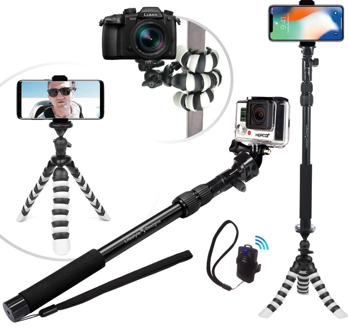 Flexible Tripod & Selfie Stick 6-in-1 