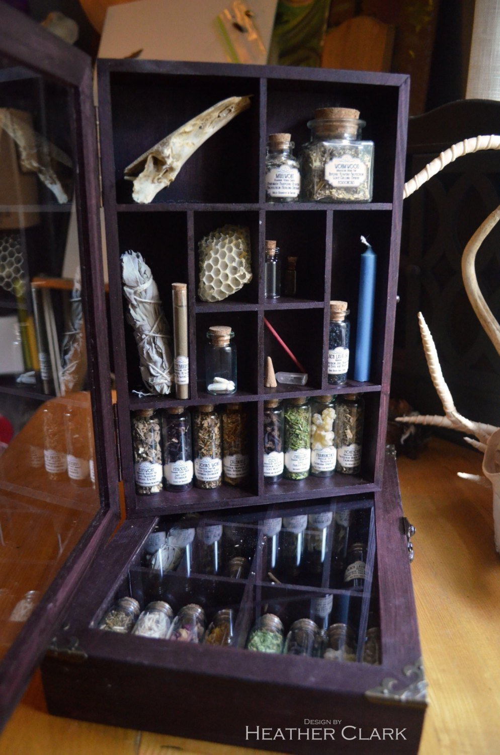 Fully Stocked Apothecary Kit with Antique Labeling System