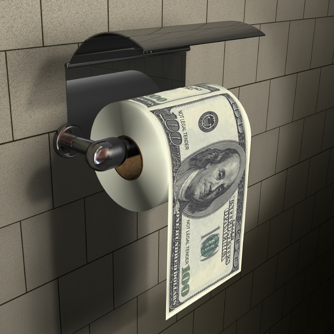 100 Dollar Funny Toilet Paper