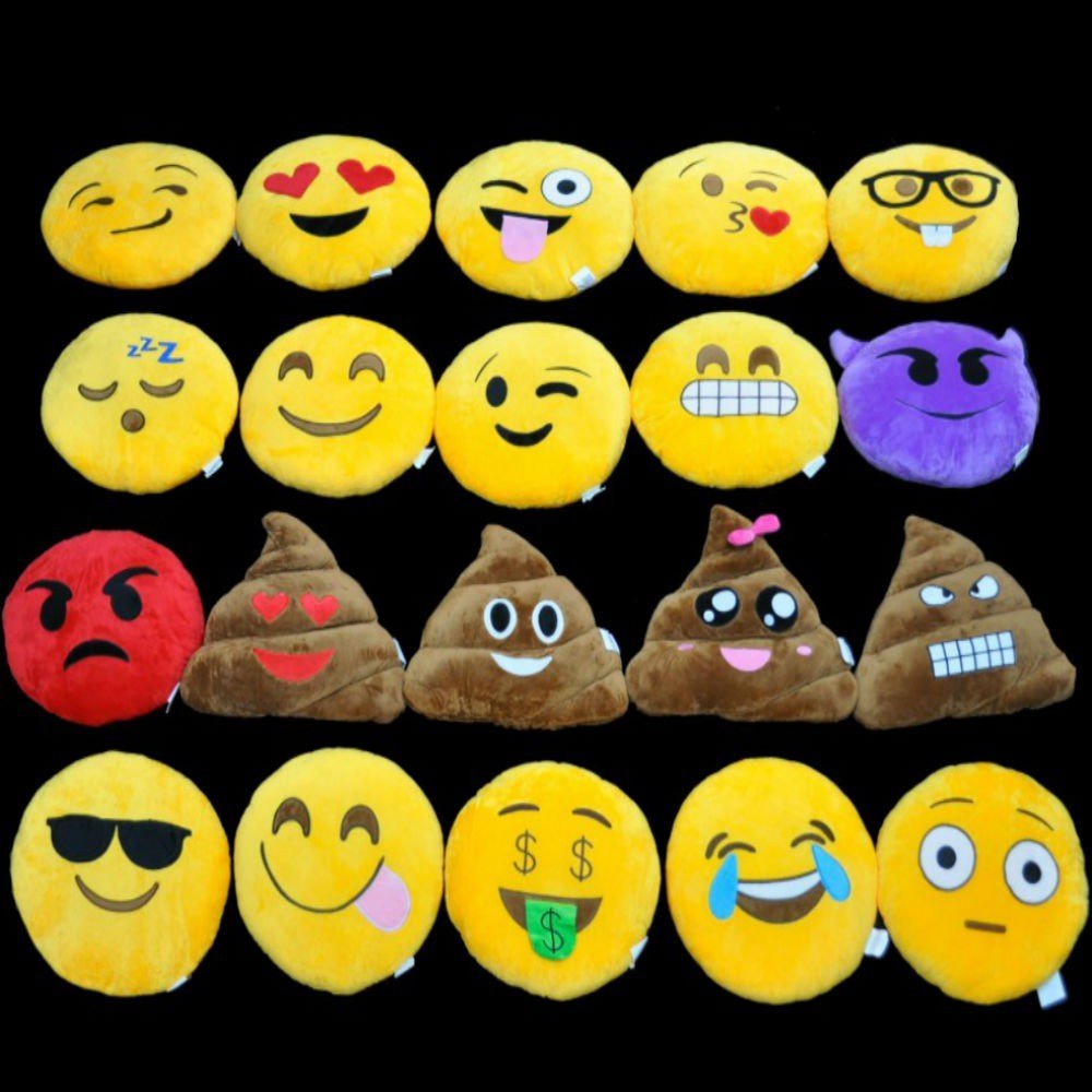 14" Emoji Pillow (set of 12)