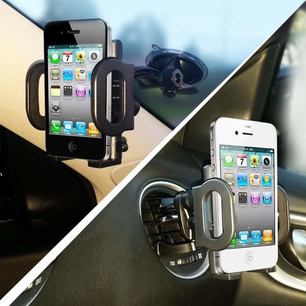 2-in-1 Mobile Phone Car Holder