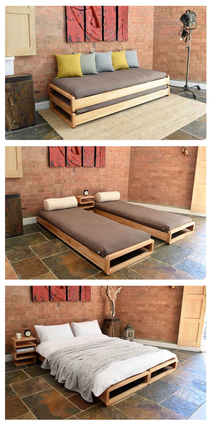 2 Stackable Beds That Turn Into a Sofa