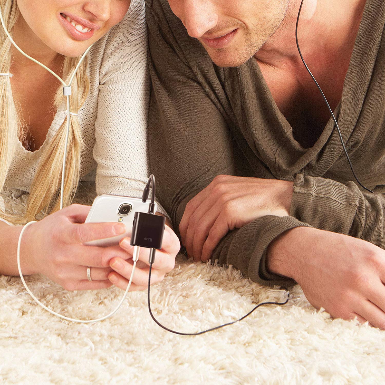 2-Way Splitter Adapter with Independent Volume Control