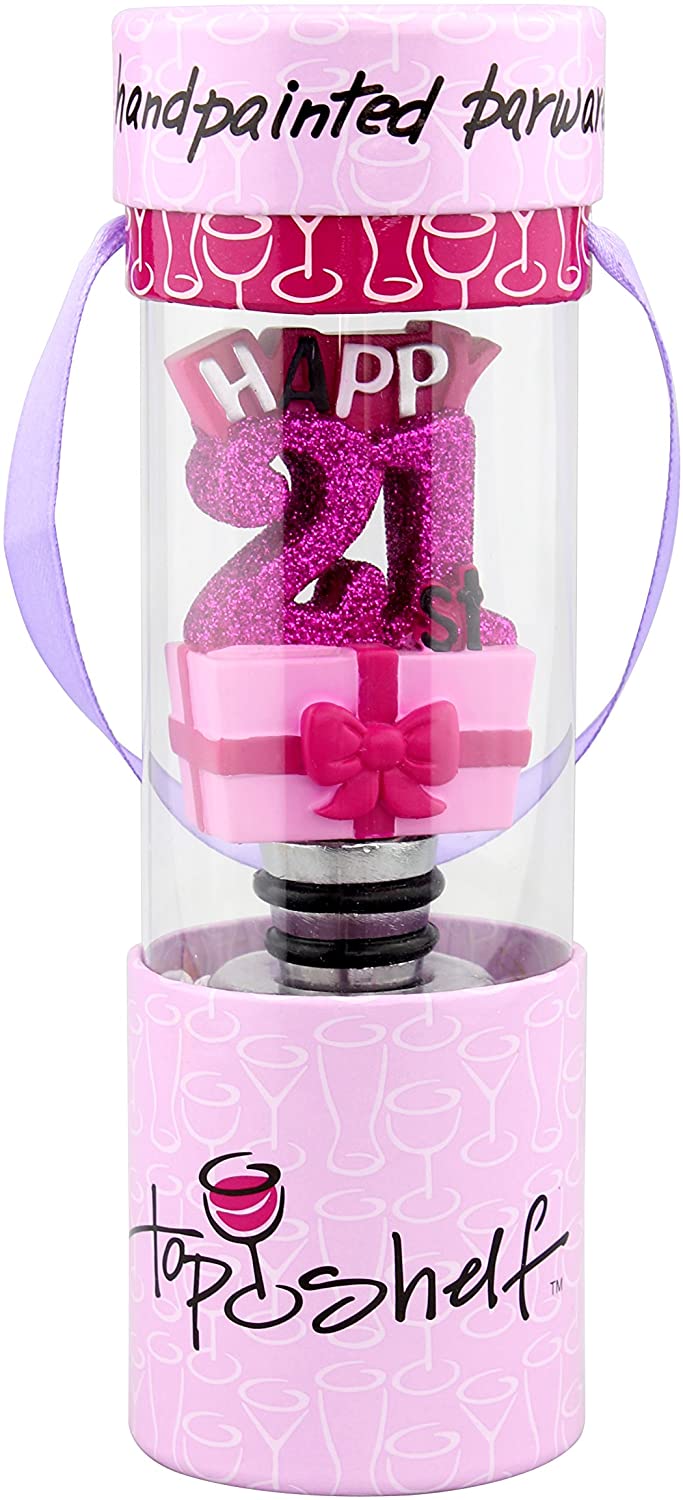 21st Birthday Wine Bottle Stopper