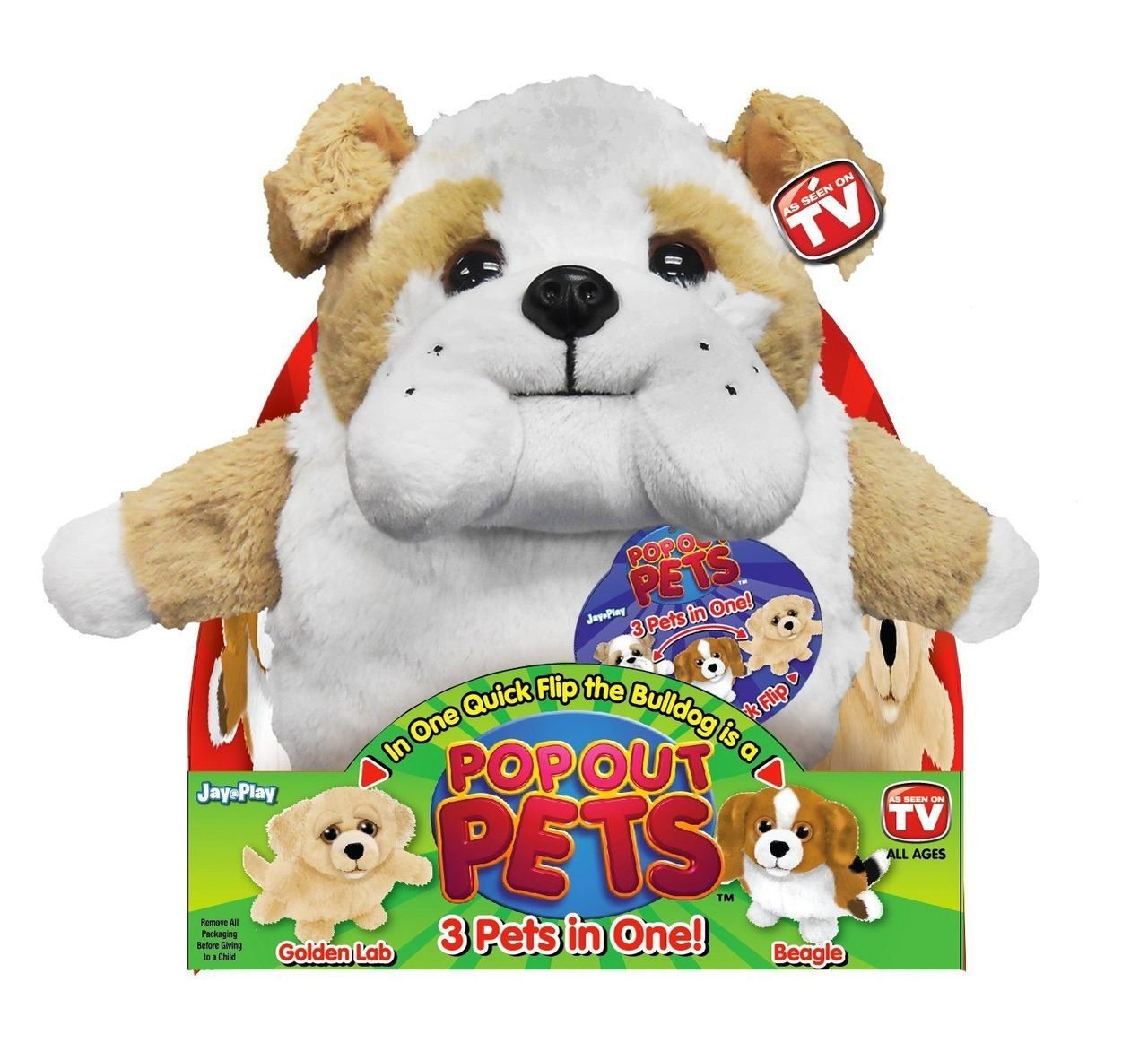 3-Toys-In-1 Pop Out Plush Pets