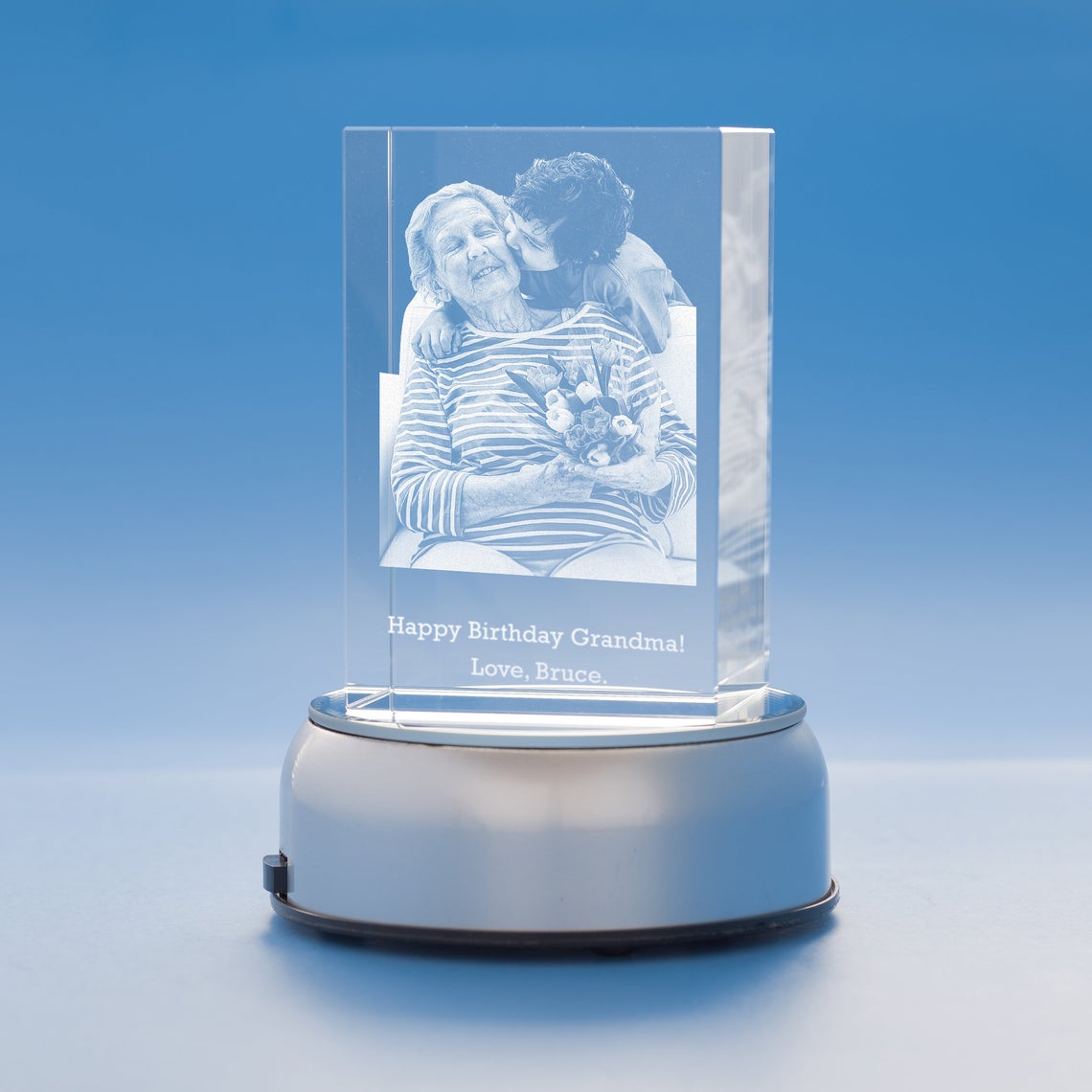 3D Crystal Engraved with Your Custom Photo