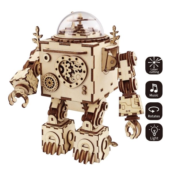 3D Puzzle Robot Music Box