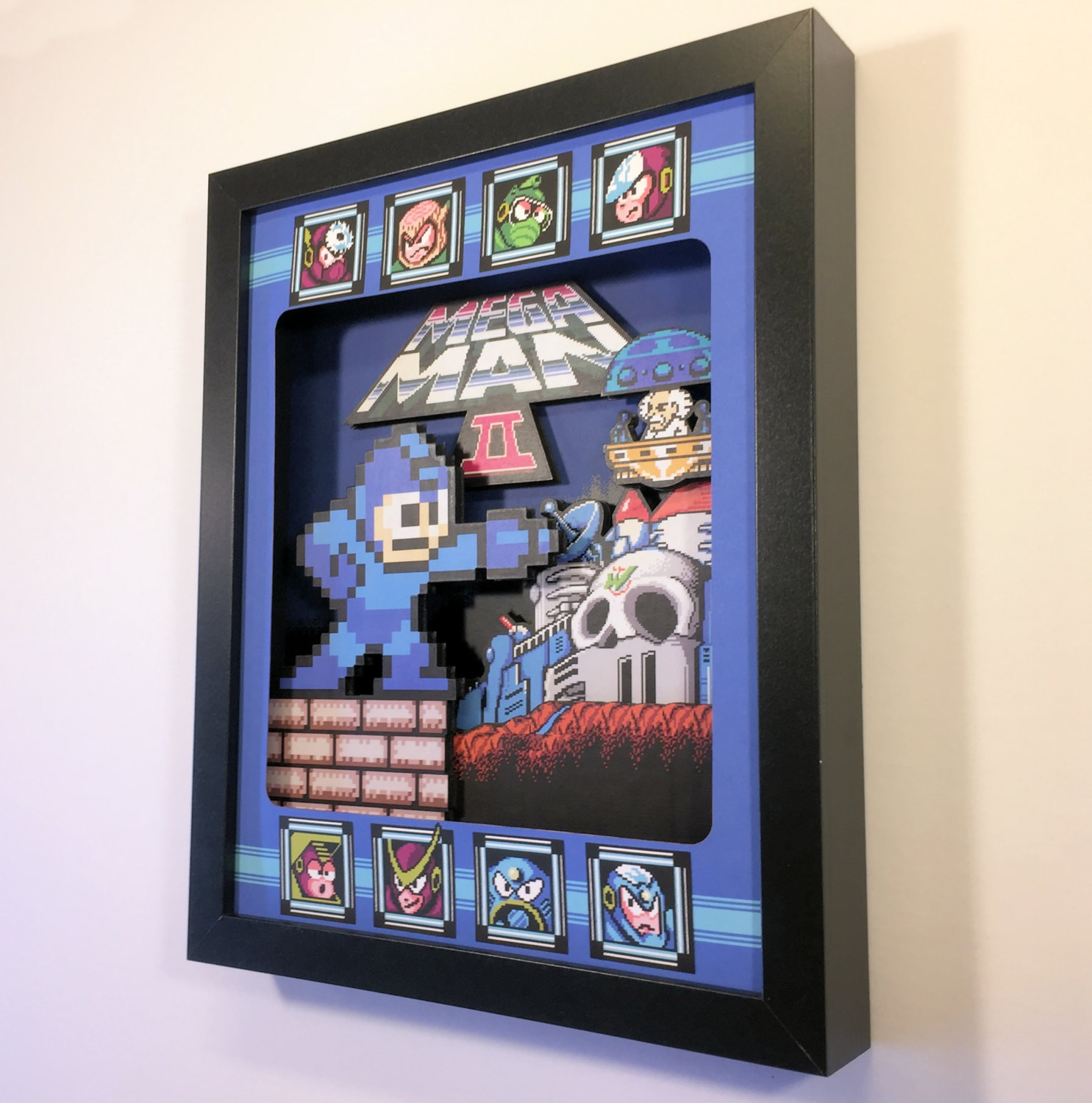 3D Retro Video Game Shadow Box