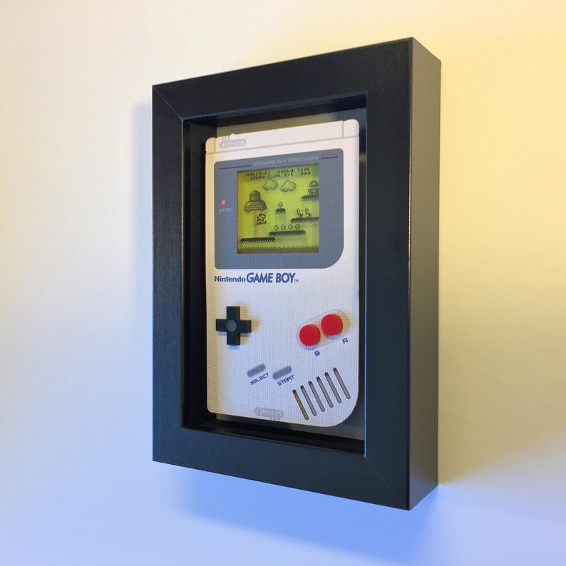 3D Retro Video Game Shadow Box