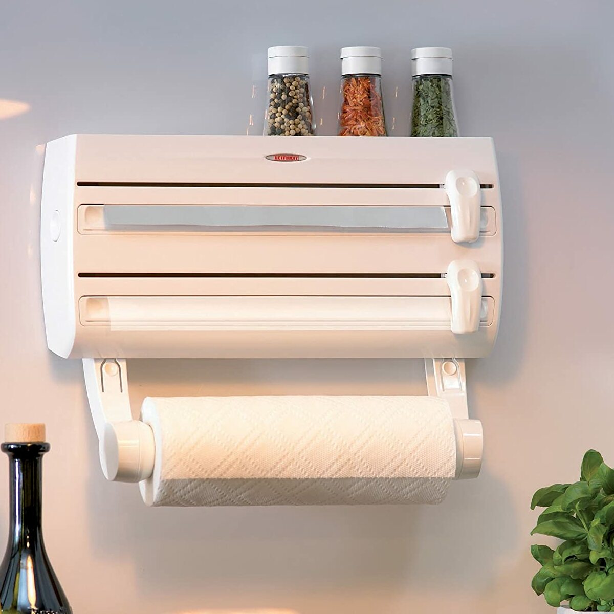 4-in-1 Roll Holder and Spice Rack