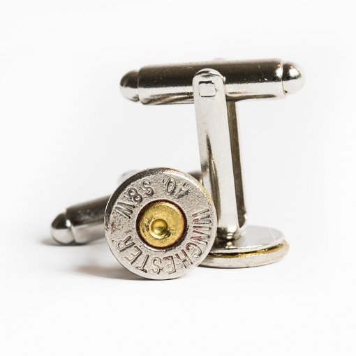 40 Caliber Bullet Cufflinks