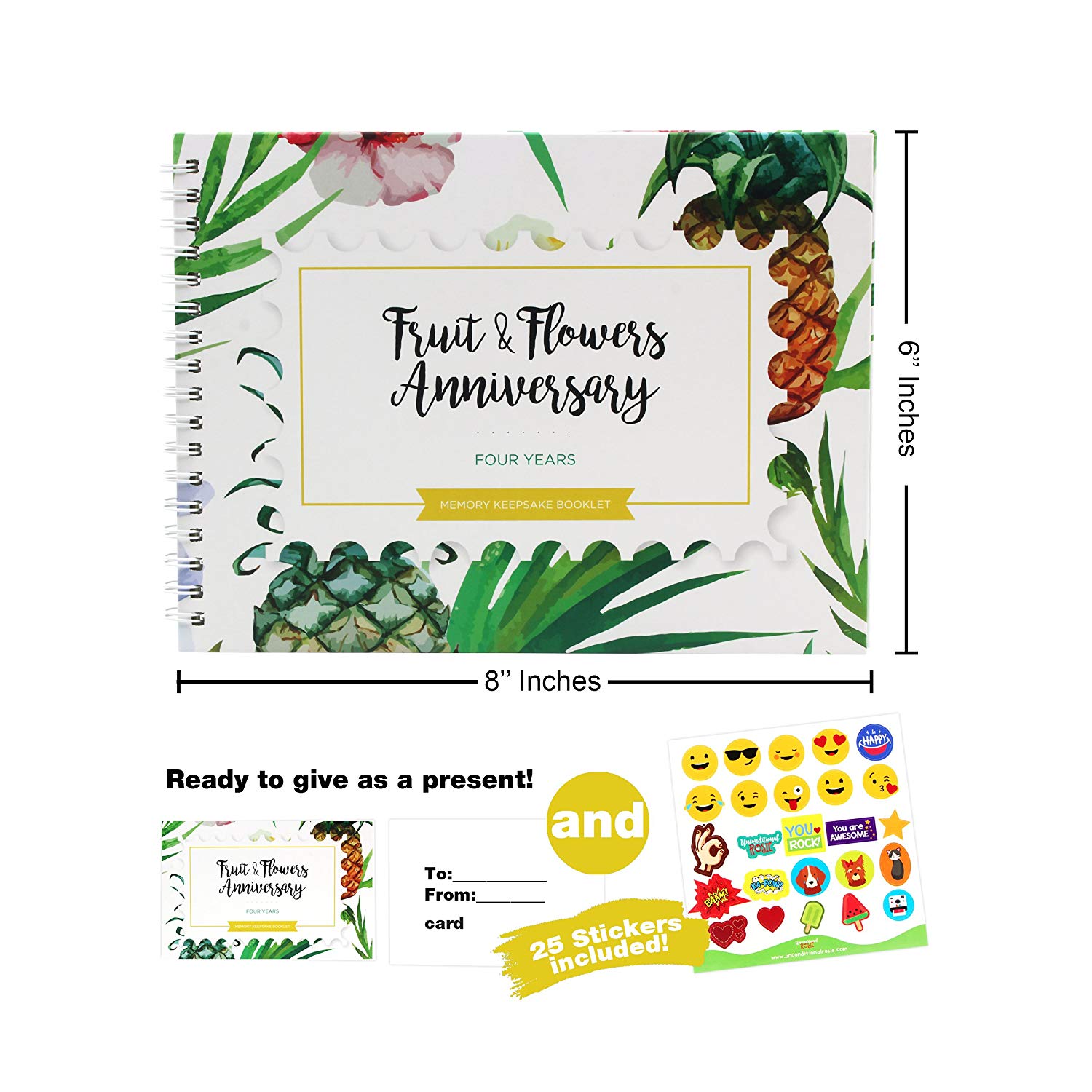 4th Wedding Anniversary Memory Book