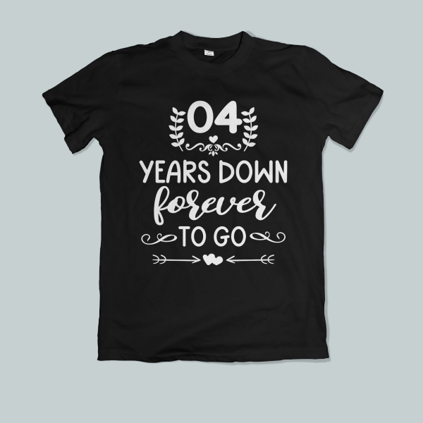 4th Wedding Anniversary T-Shirts