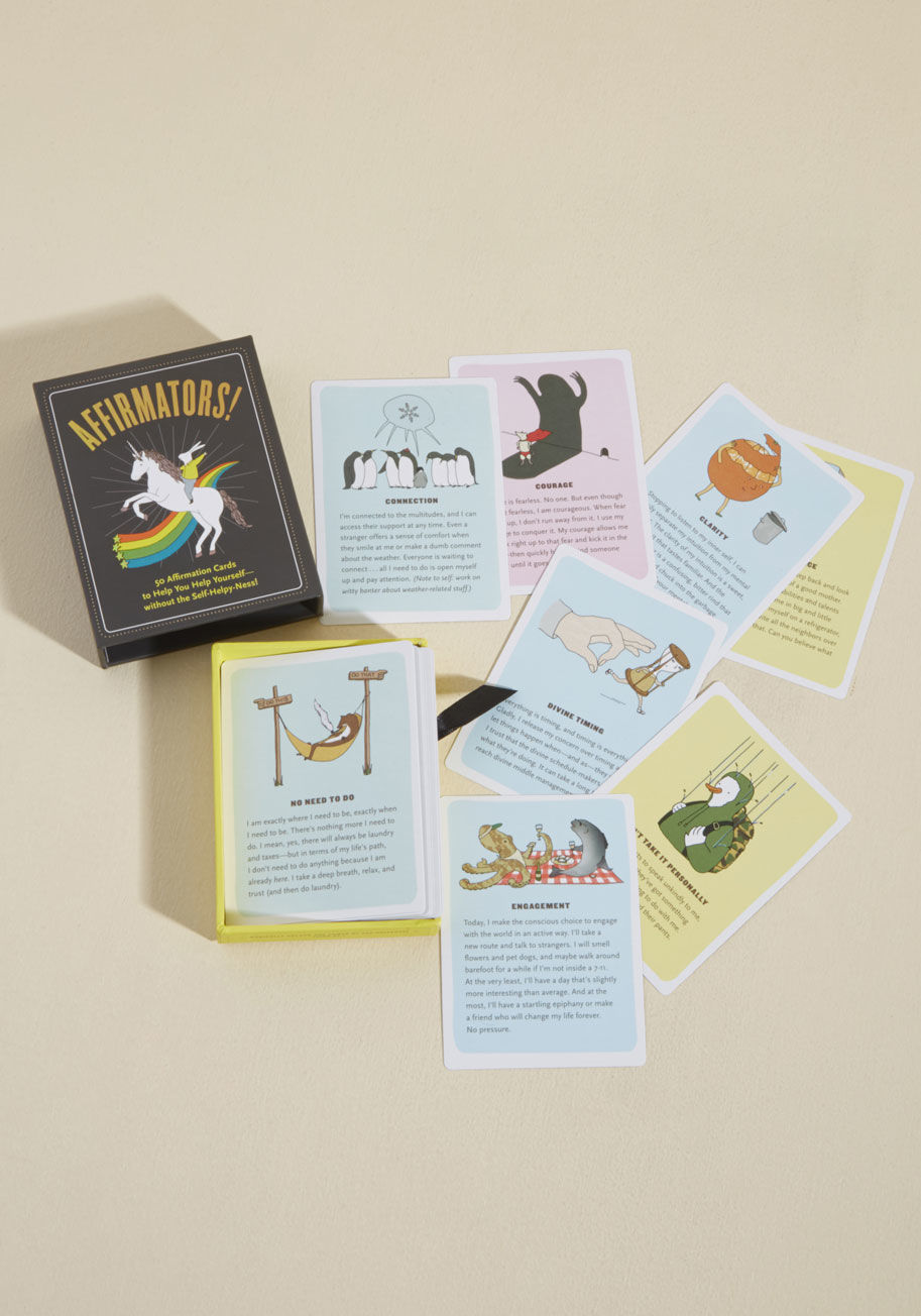 50 Affirmation Cards to Help You Help Yourself