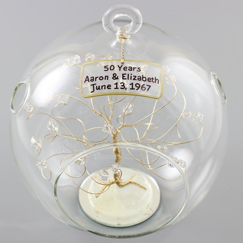 50th Anniversary Gift Personalized Ornament