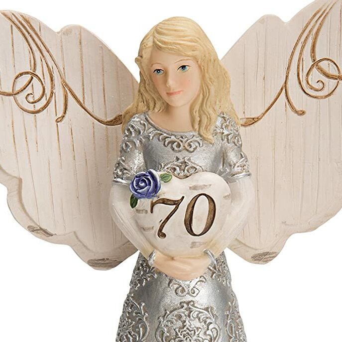 70th Birthday Angel Figurine