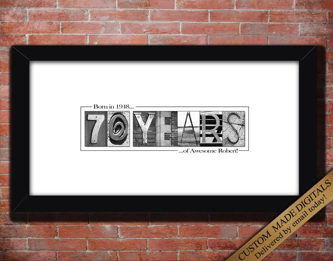 70th Birthday Poster