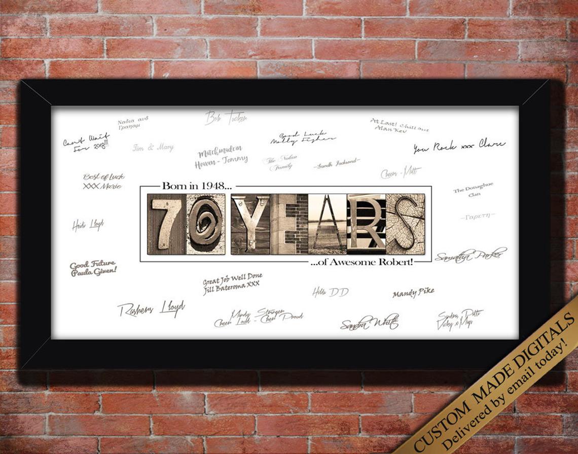 70th Birthday Poster