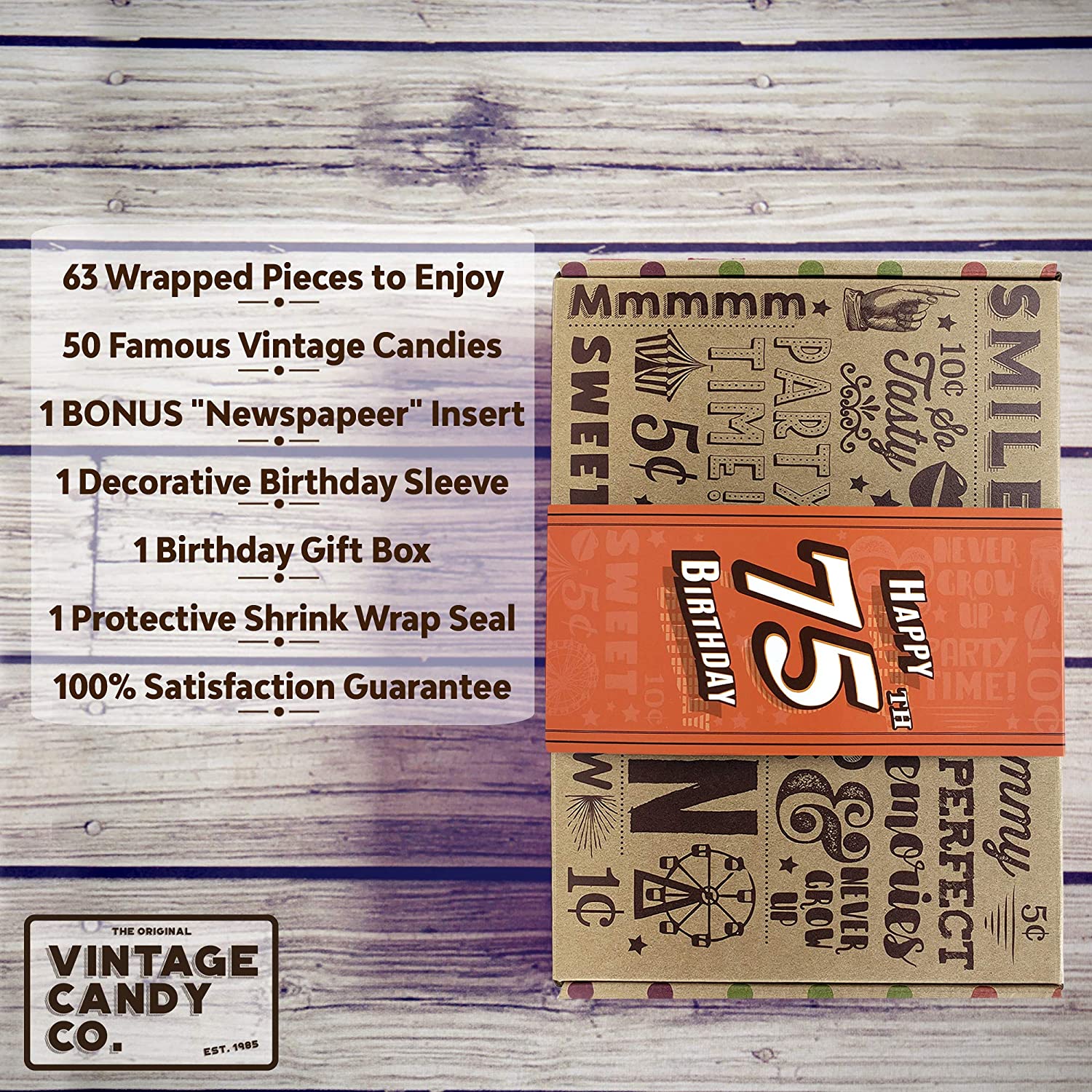 75 Years Retro Candy Gift Box