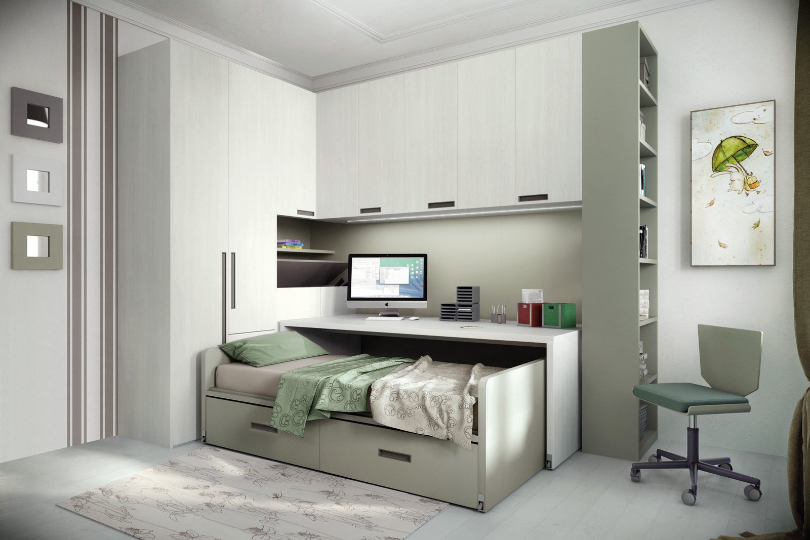 A Designer Loft Bedroom Configuration