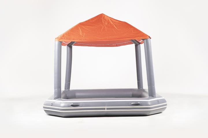 A Raft With A Tent