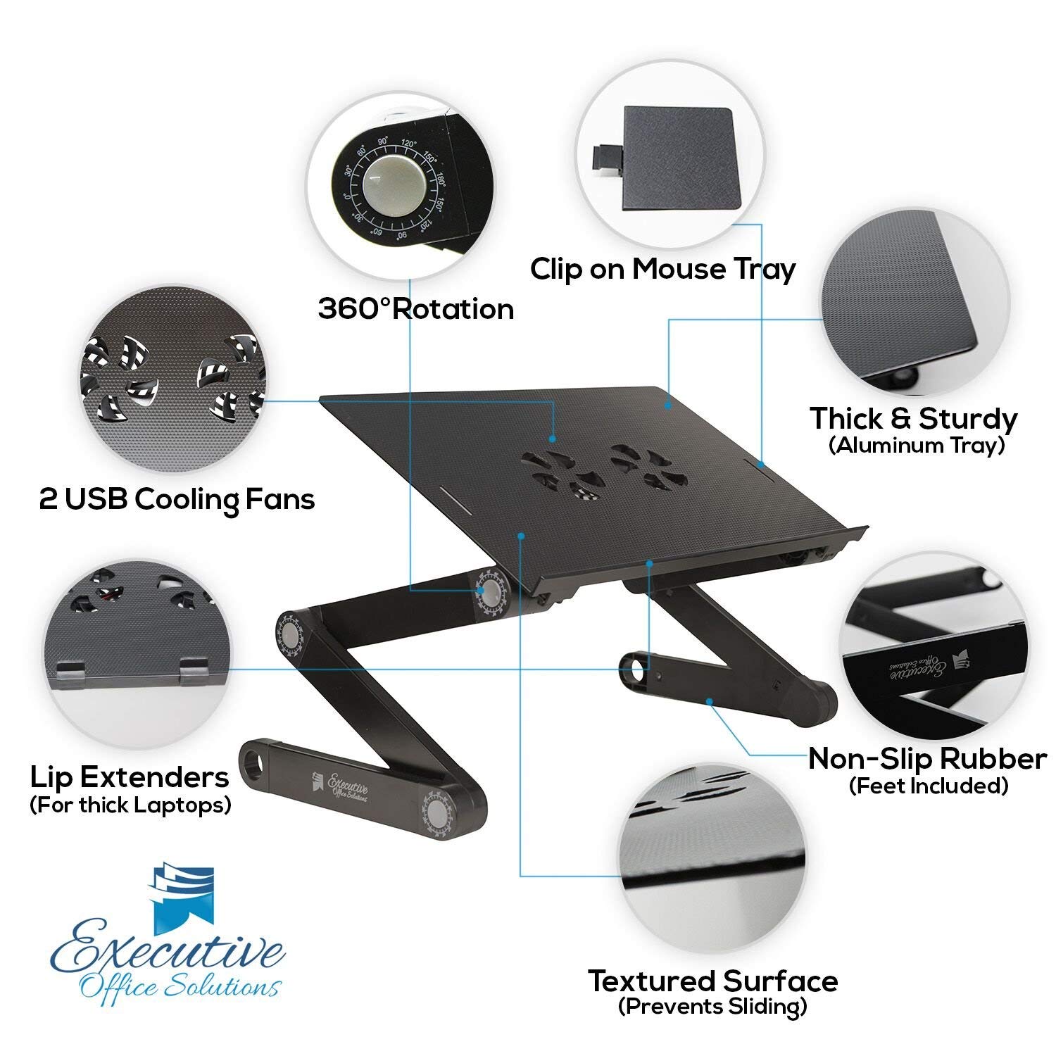 Adjustable Aluminum Laptop Desk