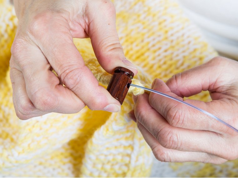 Adjustable Straight Knitting Needle System